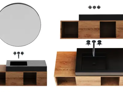 Bathroom Scene 3D Models Free - Video Timelapse in the Previews 3D model