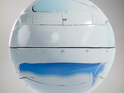 HQ PBR Textures Set Futuristic White Gloss Texture