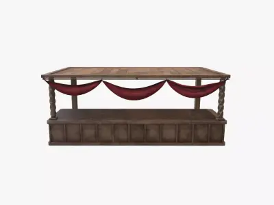 Stall Low-poly 3D model