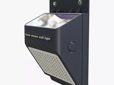 Solar Sensor Wall LED Light M1 3D model