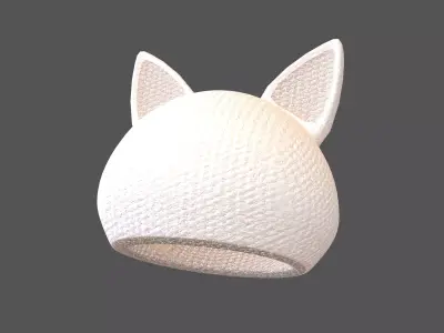 Fox Ear Hat V1 003 Low-poly 3D model
