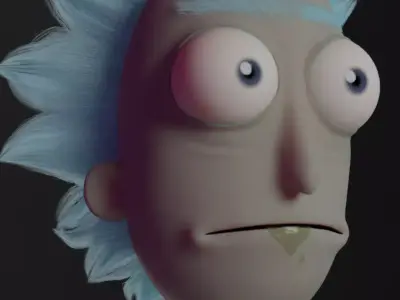 Rick and Morty Rick Sanchez Character 3D model