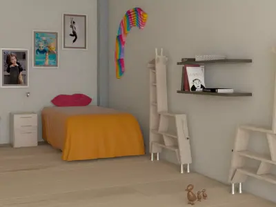 laos Kids Room 3D model