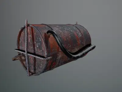  Fuel Drum Case  Low-poly 3D model