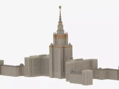 Moscow State University 3D model