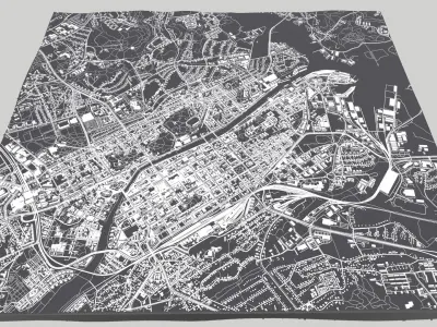 Cityscape Turku Finland 3D model