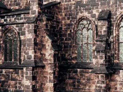 gothic church 3D model buy