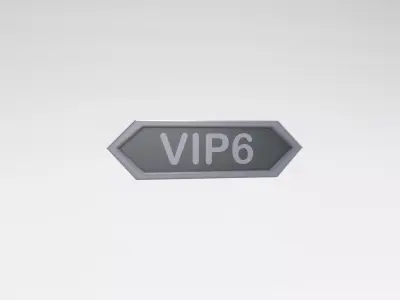 Game VIP Symbol v2 007 Low-poly 3D model