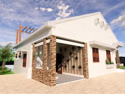 House 1 design indonesia 3D model