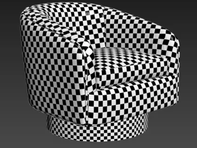 Roxy Swivel-Tilt Tub Chair 3D model