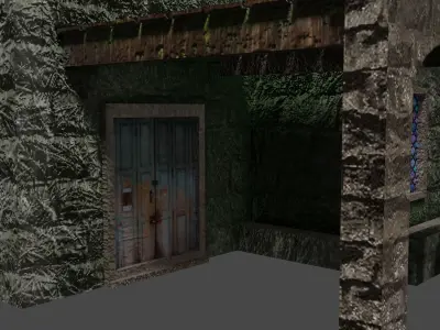 Building in the Middle Eastern style PBR Low-poly game ready Low-poly 3D model