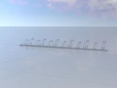 Bicycle Bracket Parker Version 2 Low-poly 3D model