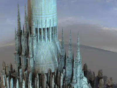 frozen queens Palace Towers  Kit bash  3D model
