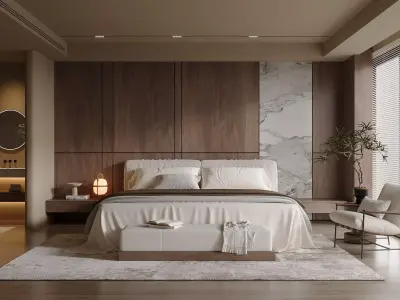 Bedroom interior scenes 3D model