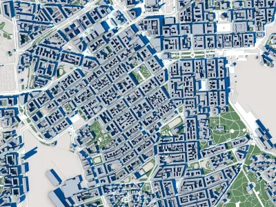 Helsinki City Finland 3D model