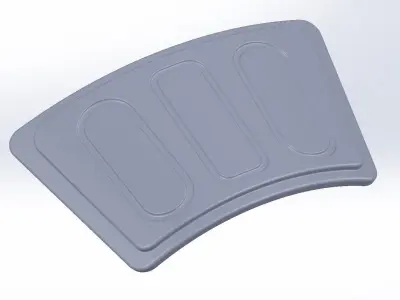 Star Wars The Mandalorian Cara Dune Left Leg Armor 3D print model