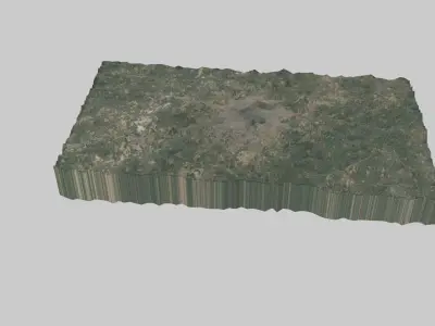 Faisalabad City Low-poly 3D model