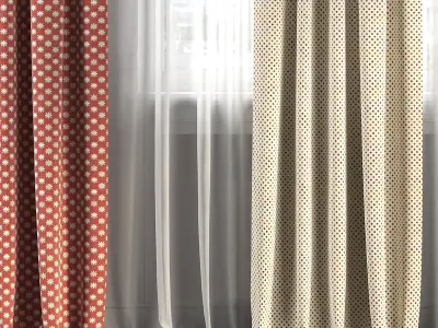 Curtain Set 194 3D model
