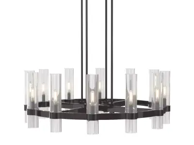 Ravelle Round Chandelier 36in 3D model