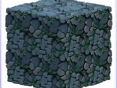 Stylized Stone Floor Seamless Texture Texture 13