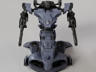 Hover Mech Low-poly 3D model