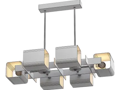 rivoli-gitte-4091-306-b0051281 modern light fixture with four... 3D model