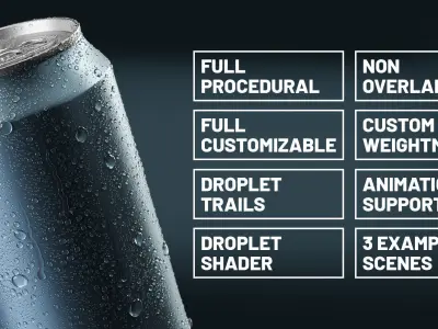 Droplet Generator for Blender Low-poly 3D model