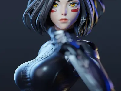 ALITA CHARACTER BY ESM 3D print model