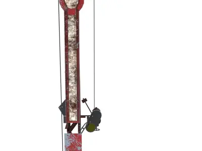 Railway Semaphore Weathered 3D model
