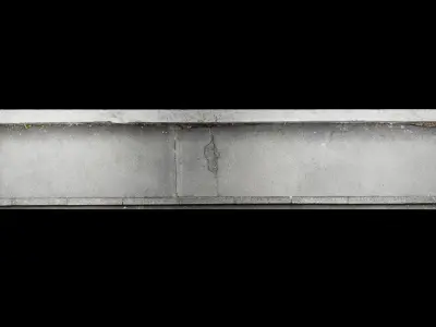 Low-Poly Scanned Sidewalk 01 Low-poly 3D model