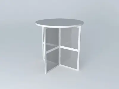 dfg round table with two shelves Free 3D model