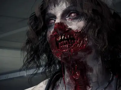  Character Zombie Nurse PBR Rigged 