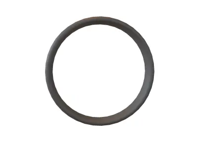 Suzhou Numerals Zero symbol  V1 001 Low-poly 3D model