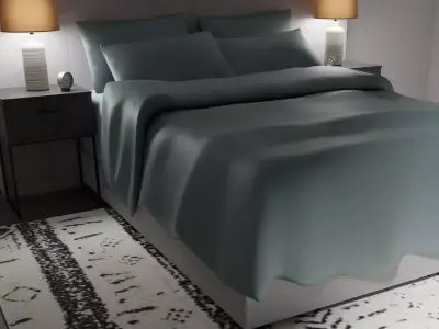 Modern Bedroom design 3D model 3D model