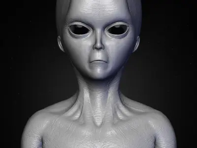 Realistic Aliens Sculpts Full Pack 3D model