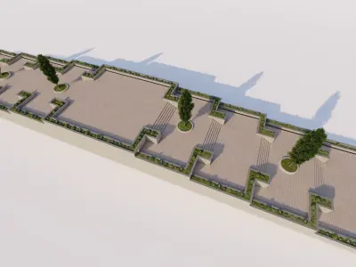 park-public park-Private Park Landscape Urban 3D model