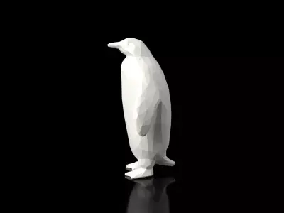 Penguin Low Poligonal Low-poly 3D model