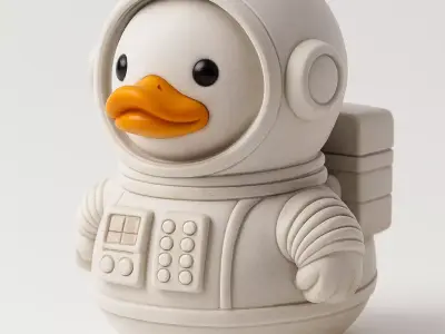 ASTRODUCK  3D PRINTABLE SPACE EXPLORER 3D print model