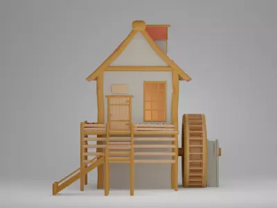 Watermill 3D print model