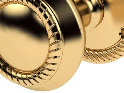 Georgian Mortice Door Knob 3D model