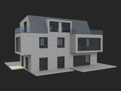 Brick House 10 3D model