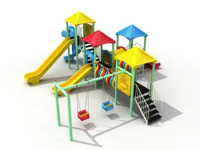 Metal Polythene Playpen 037 3D model