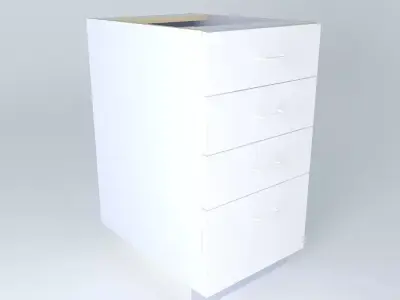 DB4D-4 cabinet with three drawers Free 3D model
