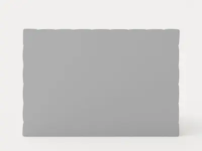 Montana Storage Bed 180x200 Light Gray Low-poly 3D model