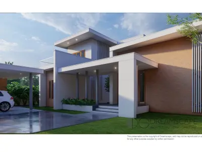 modern house 3D model 33
