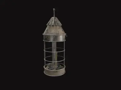 Medieval Lantern V02 Low-poly 3D model