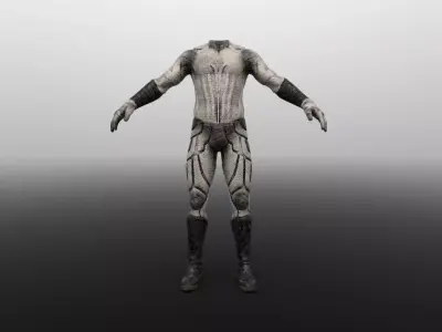 SCI-FI DRESS Low-poly 3D model