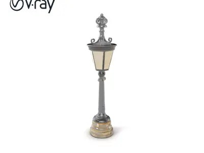 Ornate Clock Tower Lantern model pack Low-poly 3D model