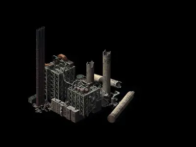 Future World - Ruins 05 3D model