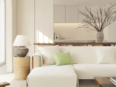 Retro residential indoor  3D model